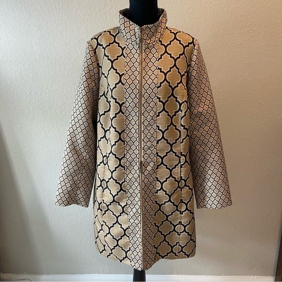 SPANNER Womens Coatigan 3/4 L Sz XL Tan Officewear Business Casual Sophisticated - Picture 2 of 12